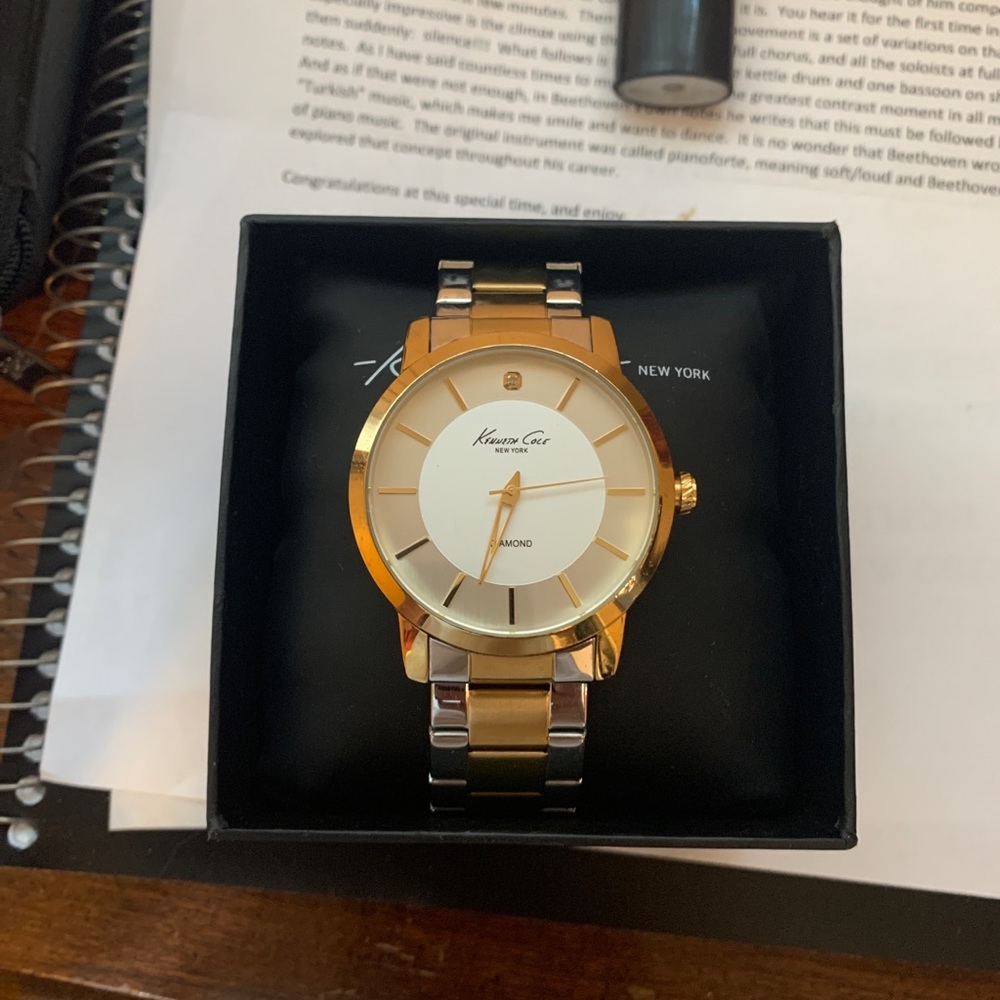 Kenneth Cole Single diamond watch